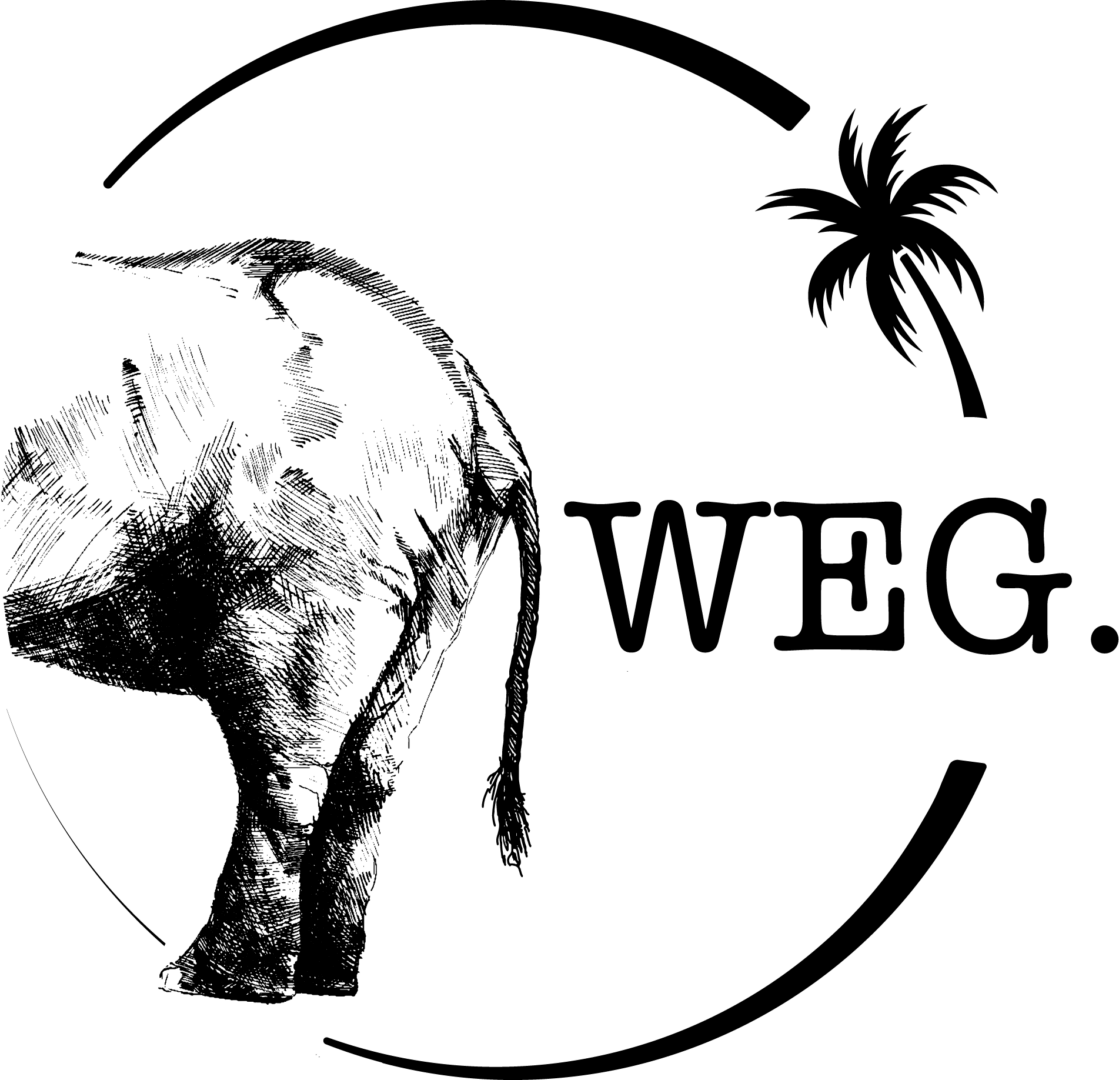 White Elephant Group Text Logo